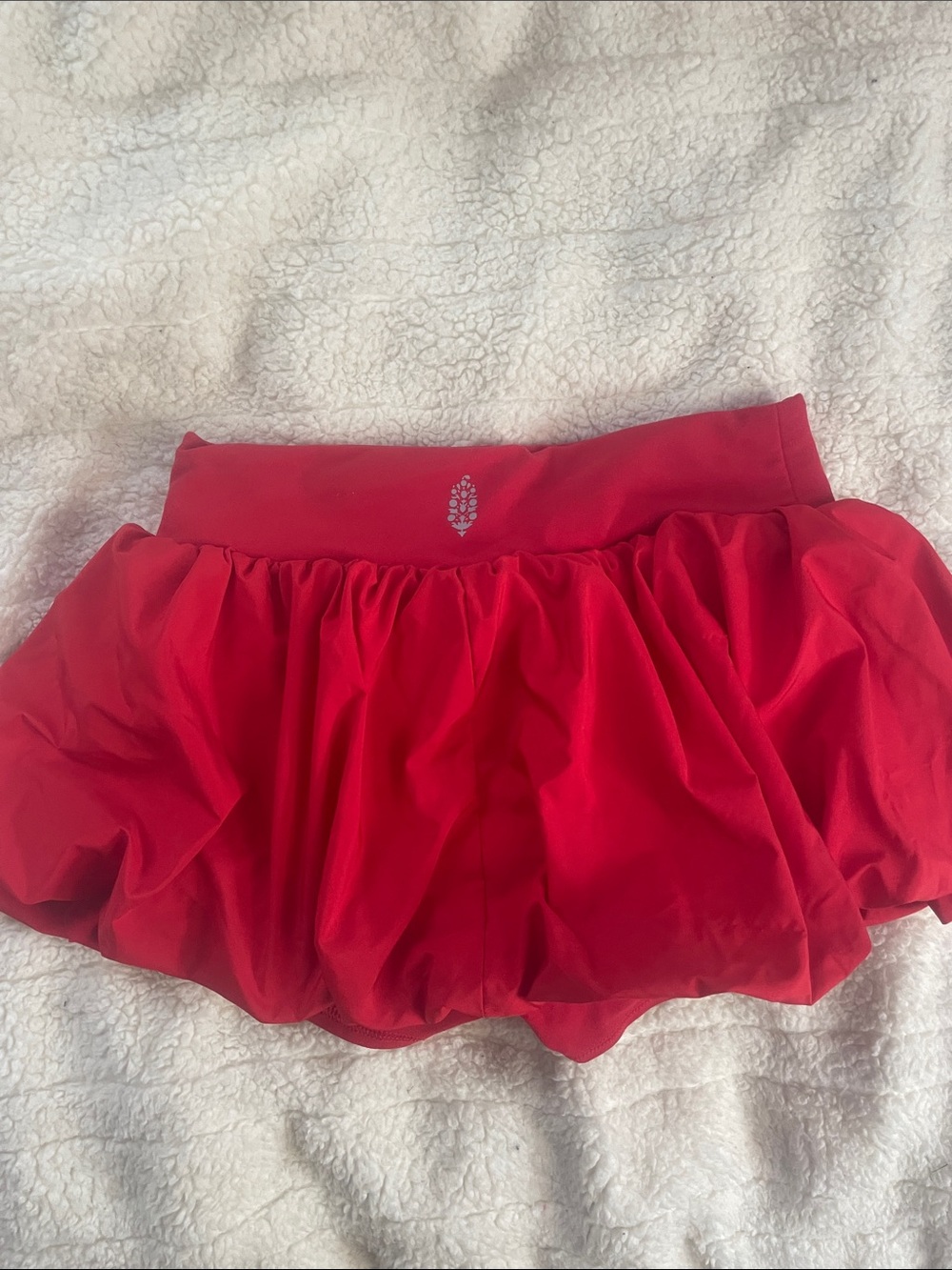 Free People Girls Red Skort with Flowy Overlay